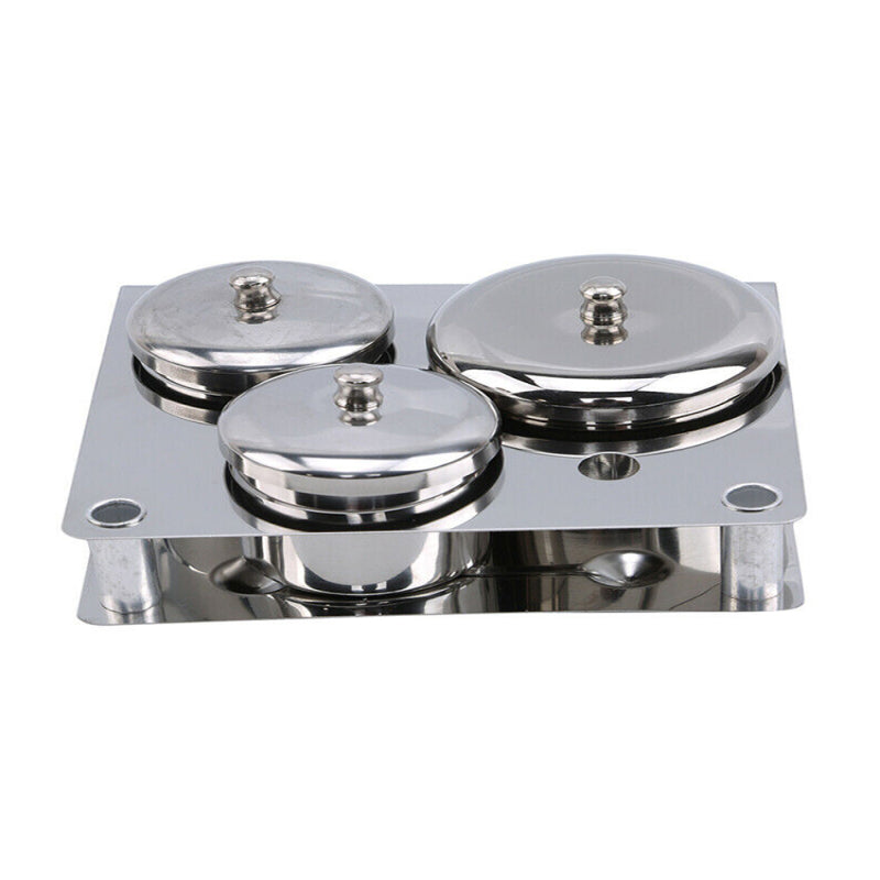 Women Manicure Crystal Liquid Powder Container Cup Stainless Steel Can Tool fsa