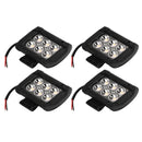 4pcs 4" 18W LED Light Work Bar Spot Lamp Driving For Offroad SUV Car Boat Truck