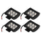 4pcs 4" 18W LED Light Work Bar Spot Lamp Driving For Offroad SUV Car Boat Truck