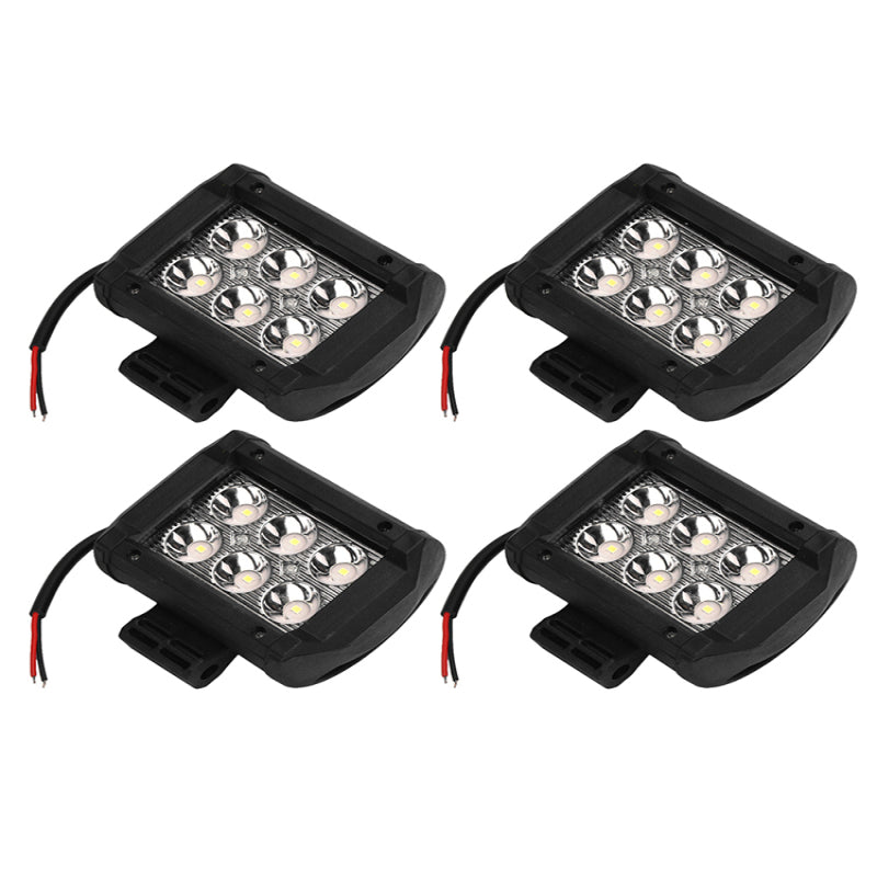 4pcs 4" 18W LED Light Work Bar Spot Lamp Driving For Offroad SUV Car Boat Truck