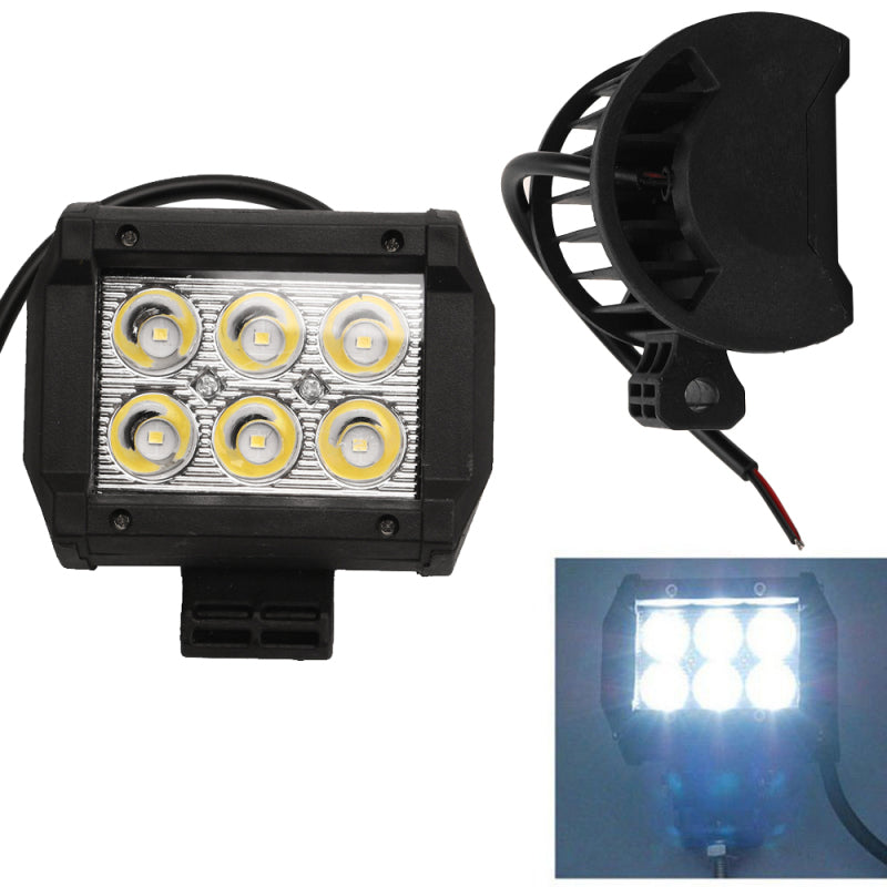 4pcs 4" 18W LED Light Work Bar Spot Lamp Driving For Offroad SUV Car Boat Truck