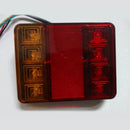 2pcs Waterproof 8 LED Trailer Light Rear Tail Lamp 12V DC Car Truck Boat BAA