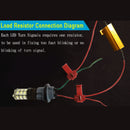 4pcs Load Resistor 6RJ LED Decoder Fix Error Code Hyper Flash Turn Sign YLQ