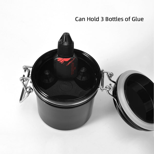 Makeup Beauty Grafting Eyelash Glue Storage Tank Box Container Case - Bla CAU