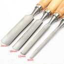 4 Piece Wood Carving Hand Chisel Tool Set Professional Woodworking Goug