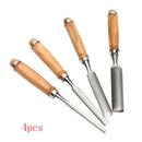 4 Piece Wood Carving Hand Chisel Tool Set Professional Woodworking Goug ONS