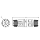 3 Pin Pole Joint Outdoor IP67 Waterproof Electrical Cable Wire Connect KEE
