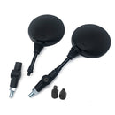 1 Pair Motorcycle Motor Round Universal Folding Rearview Side Mirror Thread 10mm