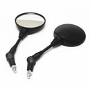 1 Pair Motorcycle Motor Round Universal Folding Rearview Side Mirror Thread 10mm