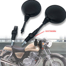 1 Pair Motorcycle Motor Round Universal Folding Rearview Side Mirror Thread 10mm