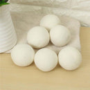 1 PC Natural Fabric Virgin Wool Dryer Balls Reusable Softener Laundry Whi SNN AU