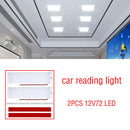 2x Interior Lights Roof Ceiling Light  12V 72LED For RV Camper Trailer IMJ