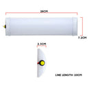 24V 72 LED Interior Lights Strip Bar Car Van Bus Caravan ON/OFF Switch LNA KQC