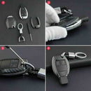 Carbon Fiber Key Fob Chain Cover Case For Mercedes W205 W212 X253 W166 X20 WZR