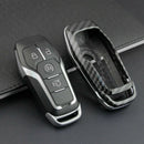Carbon Fiber Smart Key Cover Case Holder Accessories For Ford Fusion 201 AKO