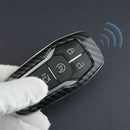Carbon Fiber Smart Key Cover Case Holder Accessories For Ford Fusion 201 AKO