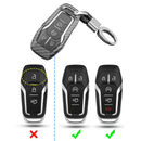 Carbon Fiber Smart Key Cover Case Holder Accessories For Ford Fusion 201 AKO