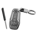 Carbon Fiber Smart Key Cover Case Holder Accessories For Ford Fusion 201 AKO