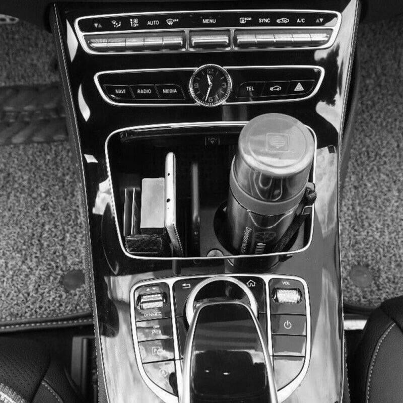 Car Armrest Storage Box Tray Cup Holder For Mercedes Benz C E GLC Clas KYH
