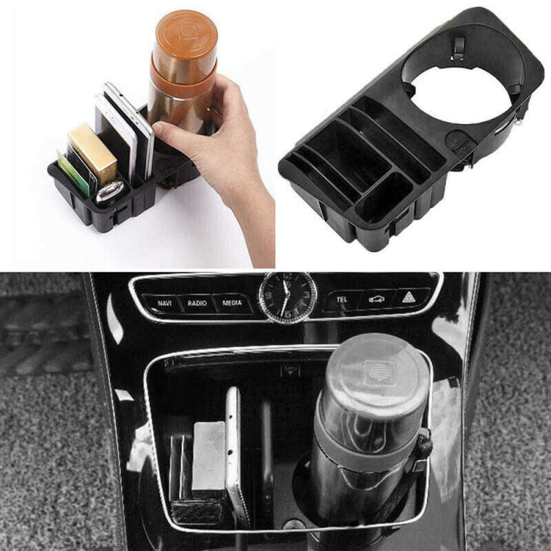 Car Armrest Storage Box Tray Cup Holder For Mercedes Benz C E GLC Clas KYH