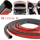 4m Sloping D Shaped Car Door Seal Strip Rubber Trunk Hood Edge Insulatio UIE