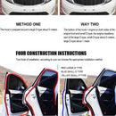 4m Sloping D Shaped Car Door Seal Strip Rubber Trunk Hood Edge Insulatio UIE