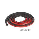 4m Sloping D Shaped Car Door Seal Strip Rubber Trunk Hood Edge Insulatio KIX
