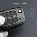 For Hyundai Sonata/Tucson/Elantra Carbon Fiber Flip Key Chain Hard She FQH