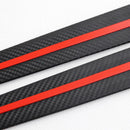 2X Car Bumper Scratch Proof Guard Protector Soft Strips Carbon Fiber Acc KNM