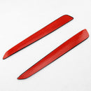 2X Car Bumper Scratch Proof Guard Protector Soft Strips Carbon Fiber Acc KNM