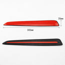 2X Car Bumper Scratch Proof Guard Protector Soft Strips Carbon Fiber Acc KNM