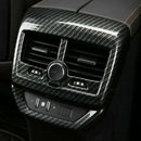 ABS Carbon Fiber Style Rear Air  Vent Cover Trim For 17+ Peugeo STD