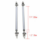 2x SilverAdjustable Car Front Bumper Lip Splitter Rod Strut Tie Support  SSH