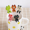 HOT Cartoon Animal Ceramic Spoon Teaspoon Spoon Stirring Mixing Coffee OXM OLO