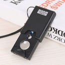 30x 45x 60x LED UV Lighted Magnifier Jewelers Watch Loupe Loop Magnifying WUZ