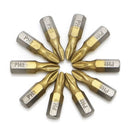 10X 1/4" Titanium Coated Anti Slip Hex Shank PH2 Screwdriver Bit Hot