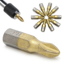 10X 1/4" Titanium Coated Anti Slip Hex Shank PH2 Screwdriver Bit Hot