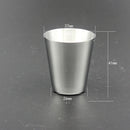 1 Set of 4PCS Tea Beer Coffee Wine Cups Mugs Stainless + Bag Travel Carry EIC
