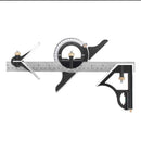 Square Angle Metric Ruler Combination Steel Woodworking Adjustable Level G KJL