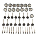 45Pcs  5mm 15mm 25mm Steel Wire Brush Polishing Grinding Wheels Full Ki NBW