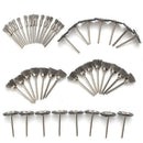 45Pcs  5mm 15mm 25mm Steel Wire Brush Polishing Grinding Wheels Full Ki NBW