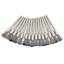45Pcs  5mm 15mm 25mm Steel Wire Brush Polishing Grinding Wheels Full Ki NBW