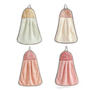4pcs Bathroom Kitchen Hanging Hand Towel Dish Washing Towels Dishcloth