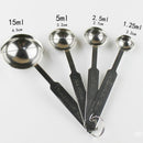 4pcs Measuring Spoon Cup Set Baking Coffee Tea Cooking Stainless Steel COC