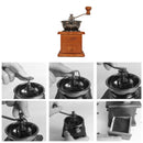 Classical Wooden Manual Coffee Grinder Stainless Steel Retro Spice Mini B PPH