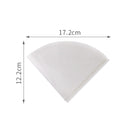 50Pcs/set Coffee Maker Wood Pulp Replacement Filters Cones Count Natural AMA