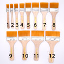 12Pcs Wooden Oil Painting Brush Artist Acrylic Panit Tool Kit Art Supply Sets