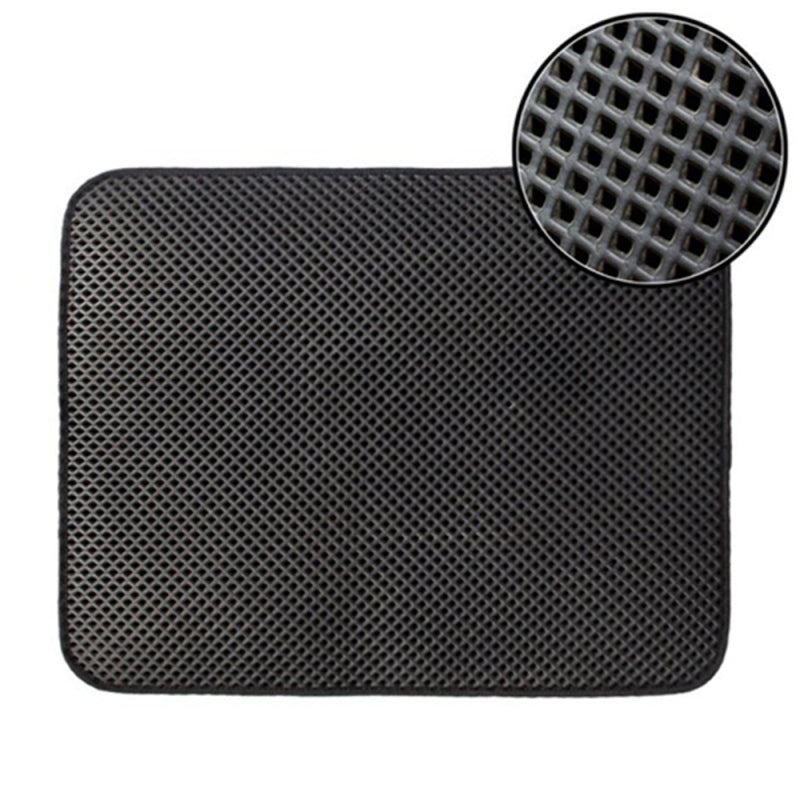 High Elastic EVA Cat Litter Mat Waterproof Double Layer Foldable Pet Cat RIC