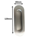 2pcs Flush Recessed Finger Pull Sliding Door Handle Kitchen Cabinet Drawer NOW