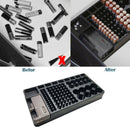 98 Grids Battery Storage Organizer Holder with Tester-Battery Rack Case Box
